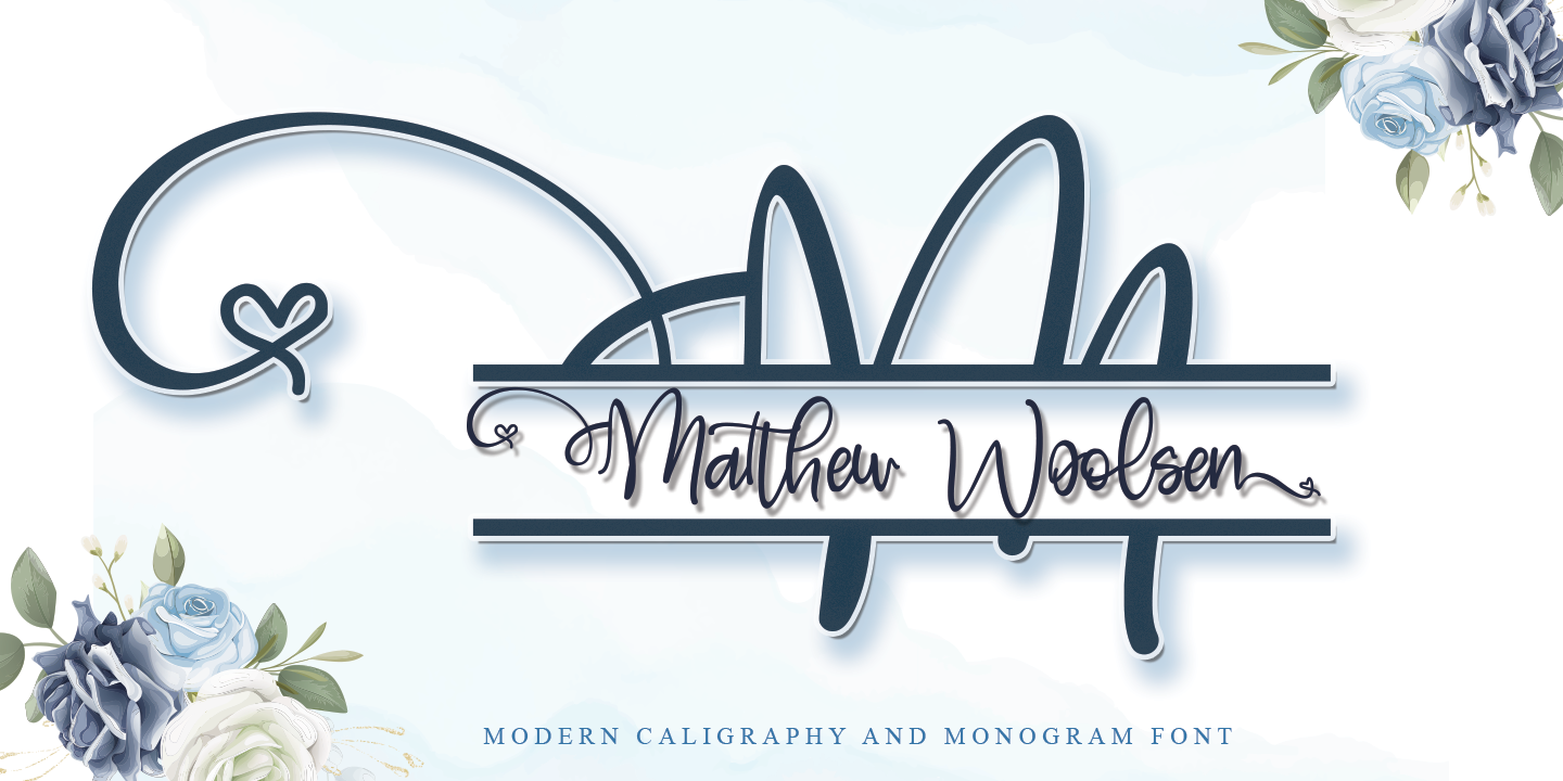 Matthew Woolsen Font preview